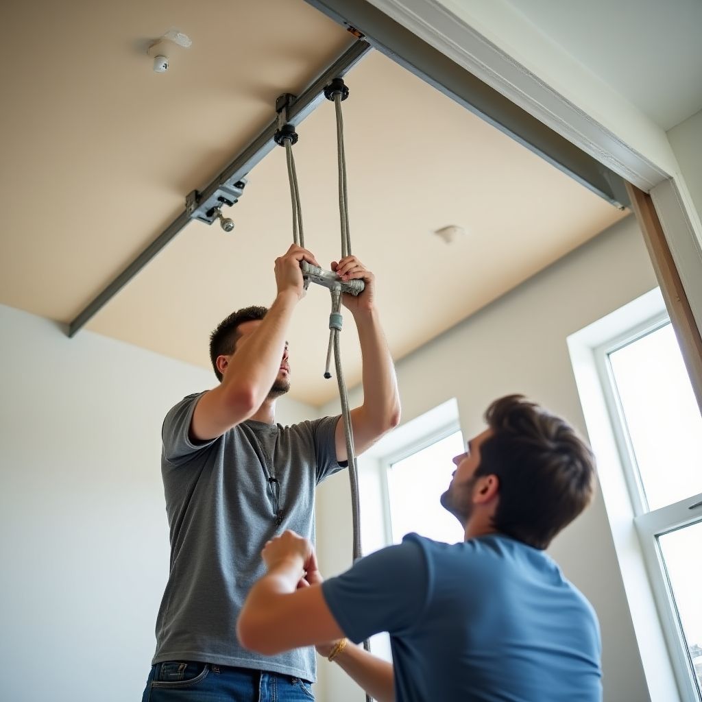 Proces instalace napínaných stropů